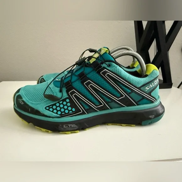 Salomon XR Mission CS Women's Teal and Black Running Shoes - Picture 4 of 8